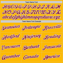 Load image into Gallery viewer, Custom Gold Maroon-White Authentic Throwback Basketball Jersey