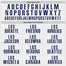 Load image into Gallery viewer, Custom White Navy Performance Golf Polo Shirt