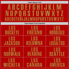 Load image into Gallery viewer, Custom Red Old Gold Performance Golf Polo Shirt