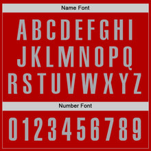 Load image into Gallery viewer, Custom Red Gray Performance Golf Polo Shirt