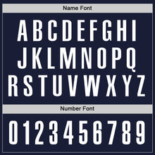 Load image into Gallery viewer, Custom Navy White Performance Golf Polo Shirt