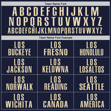 Load image into Gallery viewer, Custom Navy Cream Performance Golf Polo Shirt