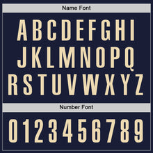 Load image into Gallery viewer, Custom Navy Cream Performance Golf Polo Shirt