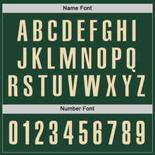 Load image into Gallery viewer, Custom Green Cream Performance Golf Polo Shirt