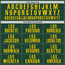 Load image into Gallery viewer, Custom Green Yellow Performance Golf Polo Shirt