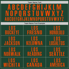 Load image into Gallery viewer, Custom Green Orange Performance Golf Polo Shirt