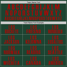 Load image into Gallery viewer, Custom Green Red Performance Golf Polo Shirt