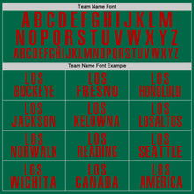 Load image into Gallery viewer, Custom Kelly Green Red Performance Golf Polo Shirt