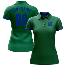 Load image into Gallery viewer, Custom Kelly Green Royal Performance Golf Polo Shirt