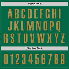 Load image into Gallery viewer, Custom Kelly Green Old Gold Performance Golf Polo Shirt