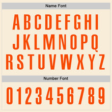 Load image into Gallery viewer, Custom Cream Orange Performance Golf Polo Shirt