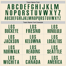 Load image into Gallery viewer, Custom Cream Green Performance Golf Polo Shirt