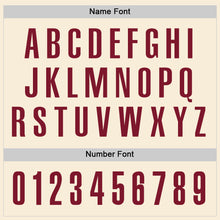 Load image into Gallery viewer, Custom Cream Crimson Performance Golf Polo Shirt