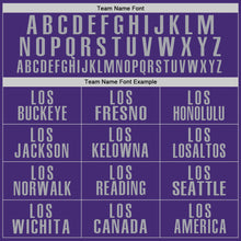 Load image into Gallery viewer, Custom Purple Gray Performance Golf Polo Shirt