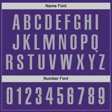 Load image into Gallery viewer, Custom Purple Gray Performance Golf Polo Shirt