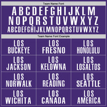 Load image into Gallery viewer, Custom Purple White Performance Golf Polo Shirt