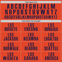 Load image into Gallery viewer, Custom Orange Navy Performance Golf Polo Shirt