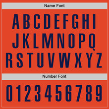 Load image into Gallery viewer, Custom Orange Navy Performance Golf Polo Shirt