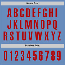 Load image into Gallery viewer, Custom Light Blue Red Performance Golf Polo Shirt