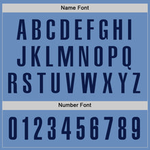 Load image into Gallery viewer, Custom Light Blue Navy Performance Golf Polo Shirt