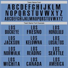 Load image into Gallery viewer, Custom Light Blue Black Performance Golf Polo Shirt