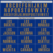 Load image into Gallery viewer, Custom Royal Old Gold Performance Golf Polo Shirt