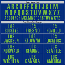 Load image into Gallery viewer, Custom Royal Neon Green Performance Golf Polo Shirt