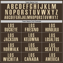 Load image into Gallery viewer, Custom Brown Cream Performance Golf Polo Shirt