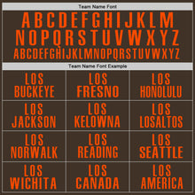 Load image into Gallery viewer, Custom Brown Orange Performance Golf Polo Shirt