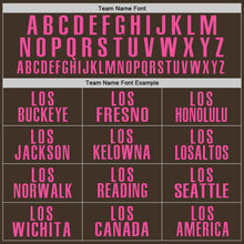 Load image into Gallery viewer, Custom Brown Pink Performance Golf Polo Shirt