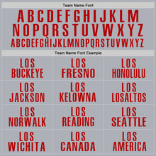 Load image into Gallery viewer, Custom Gray Red Performance Golf Polo Shirt