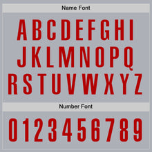 Load image into Gallery viewer, Custom Gray Red Performance Golf Polo Shirt