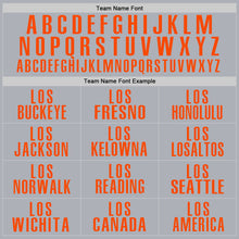 Load image into Gallery viewer, Custom Gray Orange Performance Golf Polo Shirt