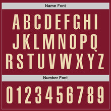 Load image into Gallery viewer, Custom Crimson Cream Performance Golf Polo Shirt