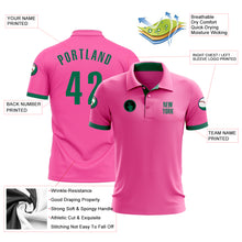 Load image into Gallery viewer, Custom Pink Kelly Green Performance Golf Polo Shirt