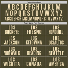 Load image into Gallery viewer, Custom Olive Cream Performance Salute To Service Golf Polo Shirt