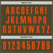 Load image into Gallery viewer, Custom Olive Orange Performance Salute To Service Golf Polo Shirt