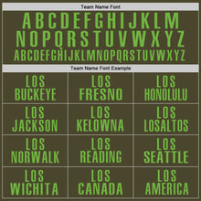 Load image into Gallery viewer, Custom Olive Neon Green Performance Salute To Service Golf Polo Shirt