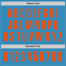 Load image into Gallery viewer, Custom Panther Blue Orange Performance Golf Polo Shirt