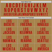 Load image into Gallery viewer, Custom Old Gold Red Performance Golf Polo Shirt