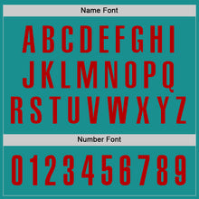 Load image into Gallery viewer, Custom Aqua Red Performance Golf Polo Shirt