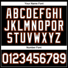 Load image into Gallery viewer, Custom Black White-Orange Performance Vapor Golf Polo Shirt