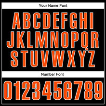 Load image into Gallery viewer, Custom Black Orange-White Performance Vapor Golf Polo Shirt