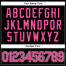 Load image into Gallery viewer, Custom Black Pink-White Performance Vapor Golf Polo Shirt