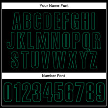 Load image into Gallery viewer, Custom Black Black-Kelly Green Performance Vapor Golf Polo Shirt