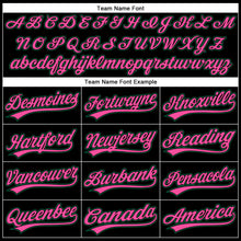 Load image into Gallery viewer, Custom Black Kelly Green-Pink Performance Vapor Golf Polo Shirt