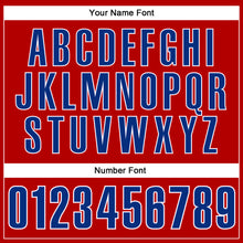 Load image into Gallery viewer, Custom Red Royal-White Performance Vapor Golf Polo Shirt