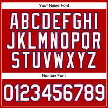 Load image into Gallery viewer, Custom Red White-Royal Performance Vapor Golf Polo Shirt