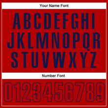 Load image into Gallery viewer, Custom Red Red-Navy Performance Vapor Golf Polo Shirt