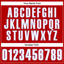 Load image into Gallery viewer, Custom Red White-Light Blue Performance Vapor Golf Polo Shirt